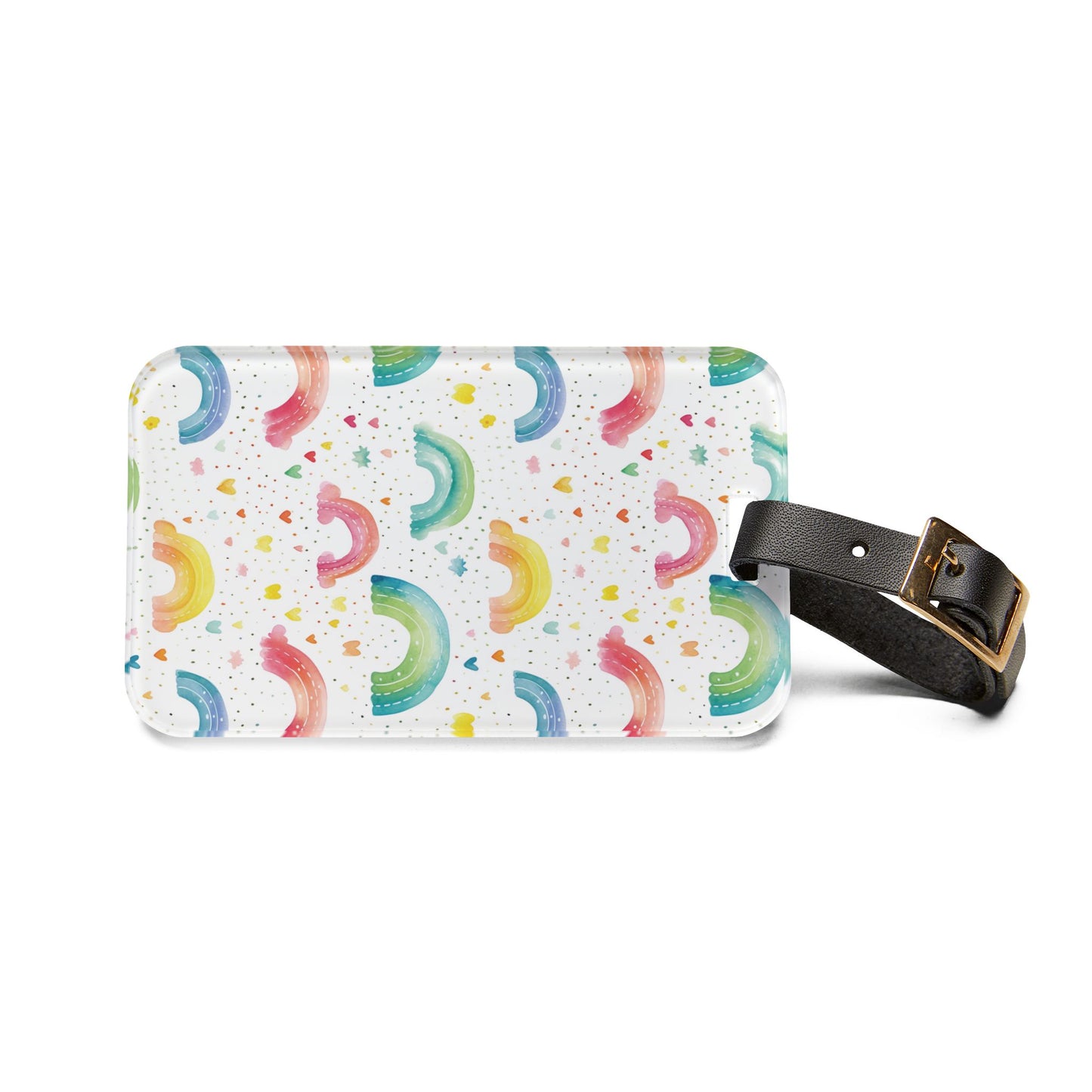 Rainbow Hearts - Luggage Tag