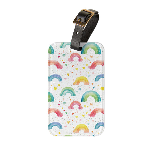 Rainbow Hearts - Luggage Tag