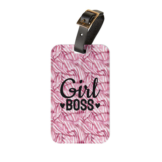 Pink Zebra - Luggage Tag