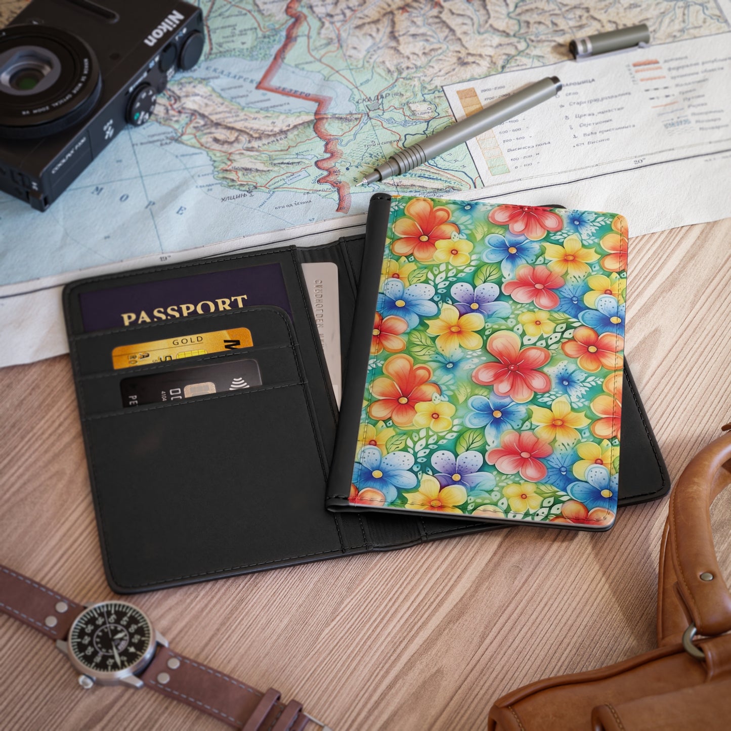 Bright Flowers - Passport Cover